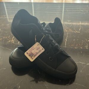 NWT Converse All Star monochromatic black low Chuck Taylor sneakers